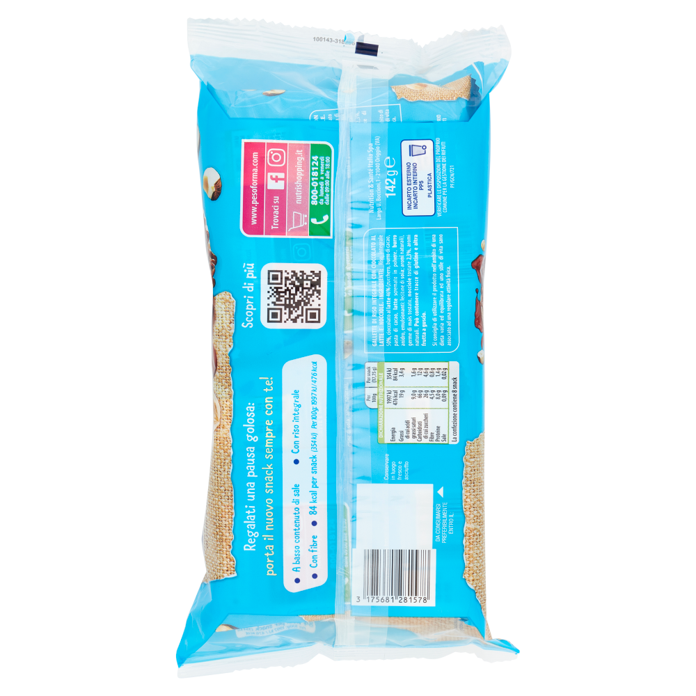 Performa Snack Gallette Con Cioccolato Al Latte E Nocciole 8 X 17 75 