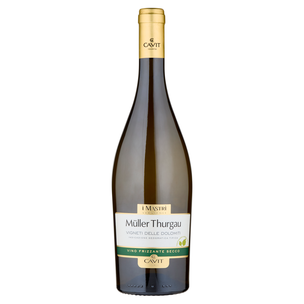 Cavit i Mastri Vernacoli Müller Thurgau Vigneti delle Dolomiti IGT Vino Frizzante Secco 75 cl