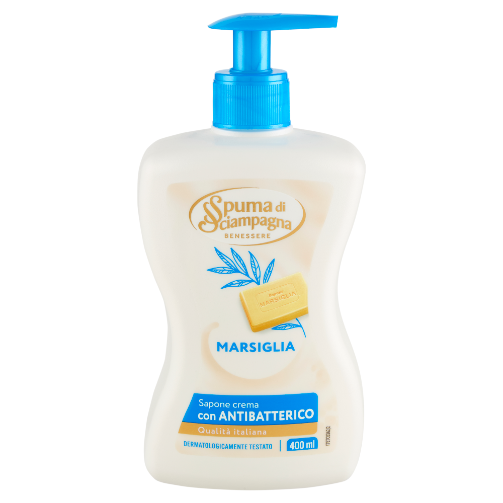 Spuma di Sciampagna Benessere Sapone crema Marsiglia 400 ml