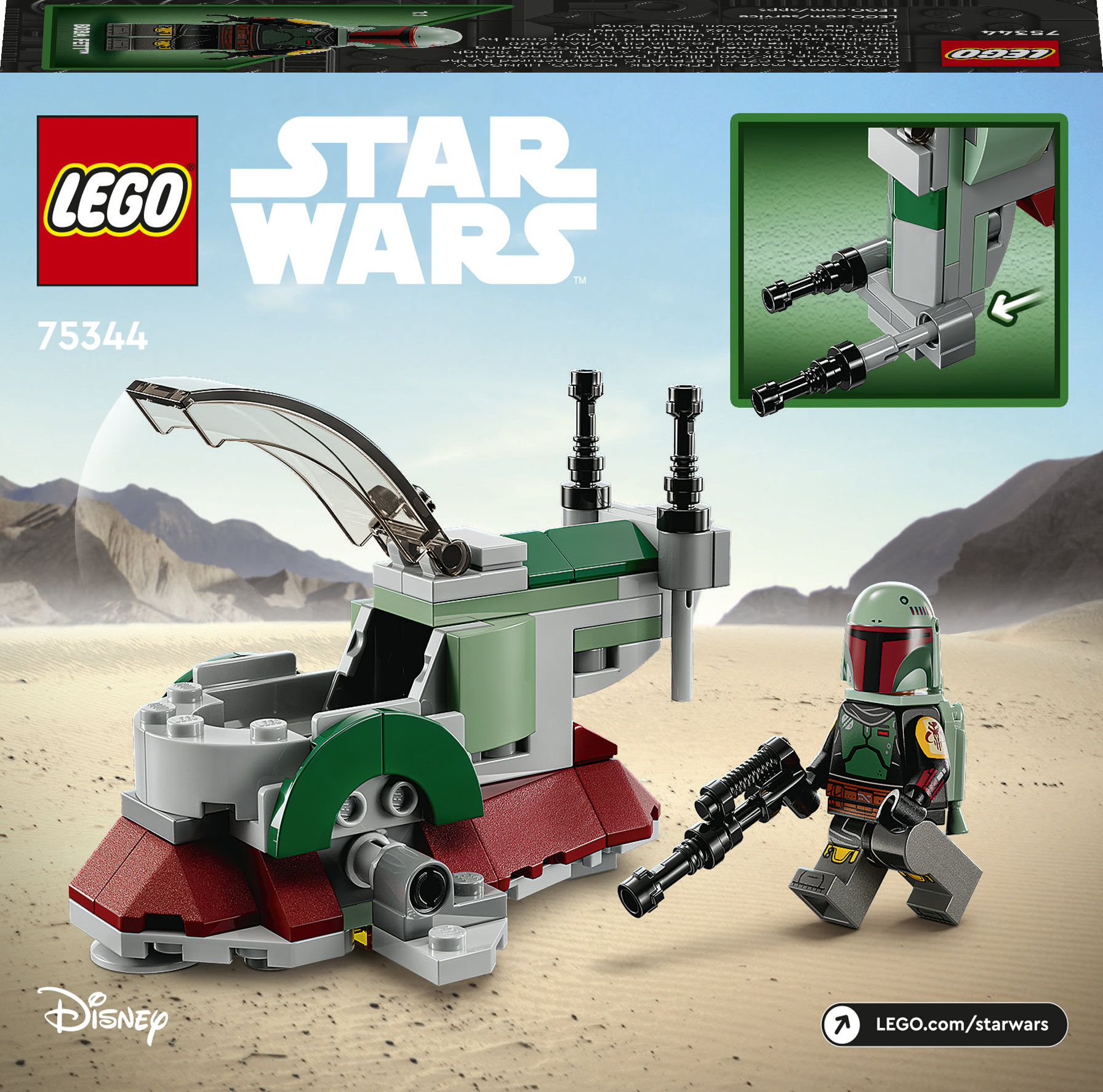 LEGO Star Wars Astronave di Boba Fett™ Microfighter