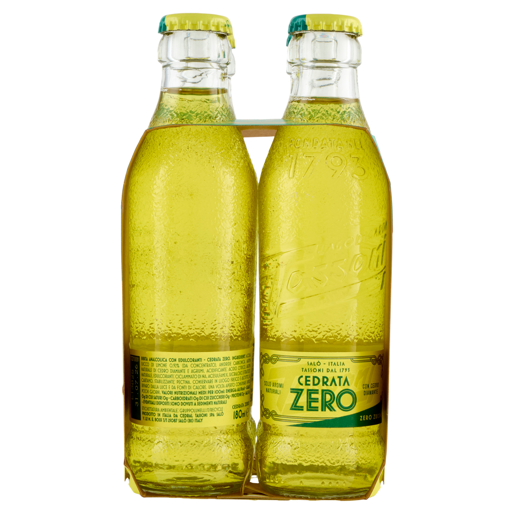 Tassoni Cedrata Zero 4 x 180 ml