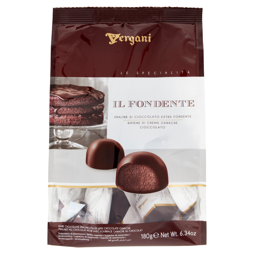 Vergani Le Specialità il Fondente Praline di Cioccolato Extra Fondente 180 g