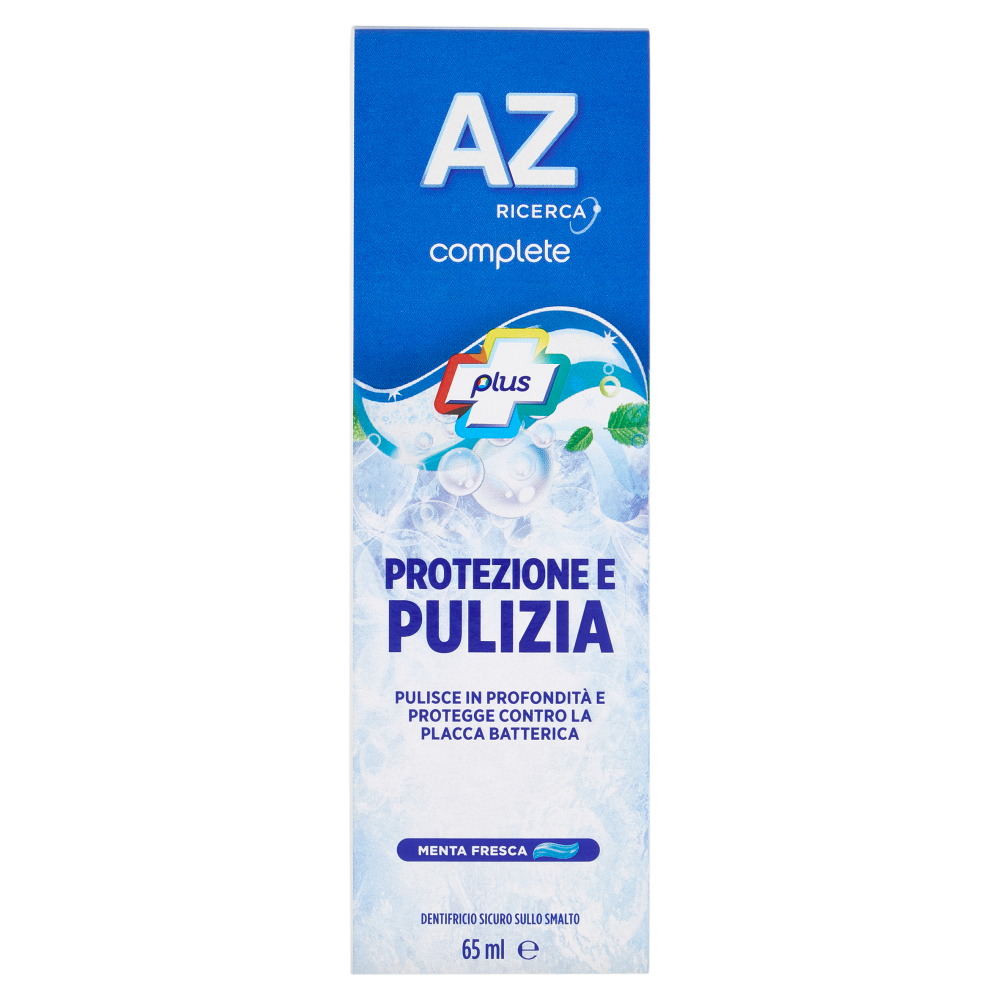 AZ Ricerca Dentifricio Complete Plus Protezione e Pulizia Menta Fresca 65 ml