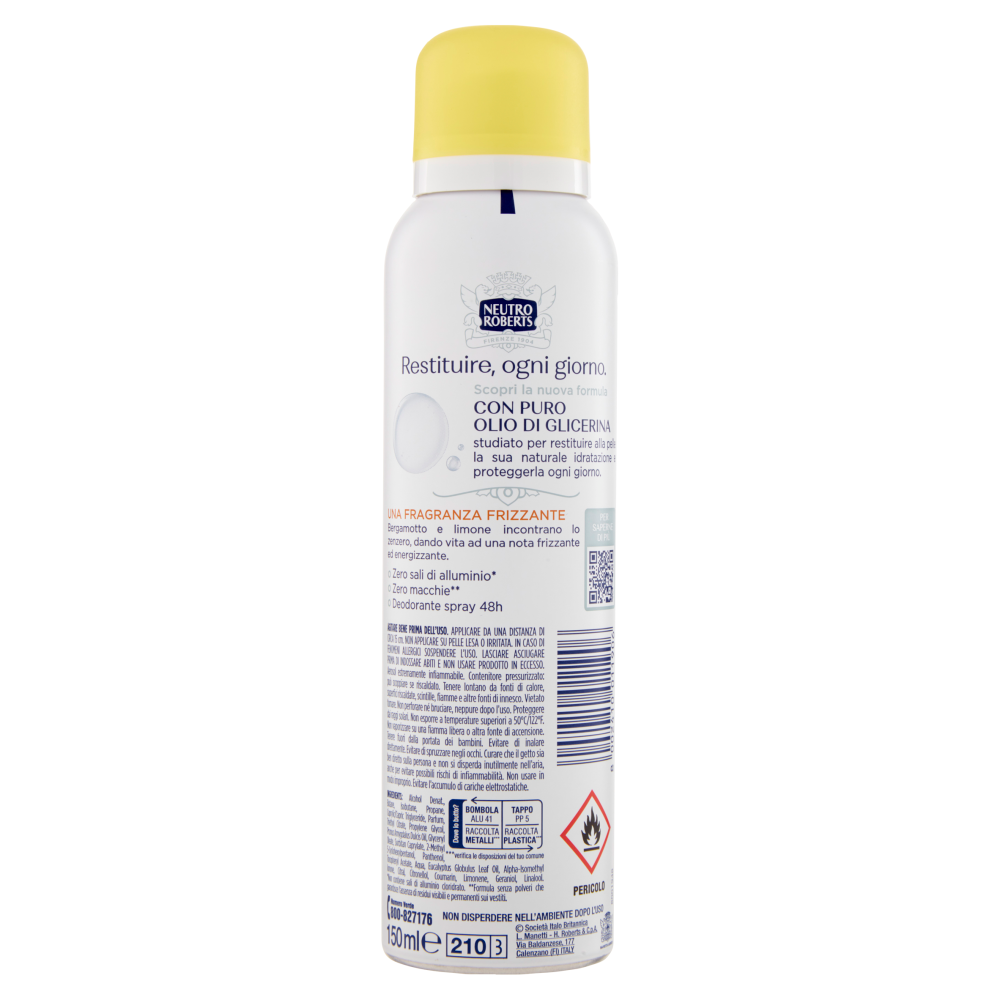 Neutro Roberts Fresco Bergamotto e Zenzero 150 ml