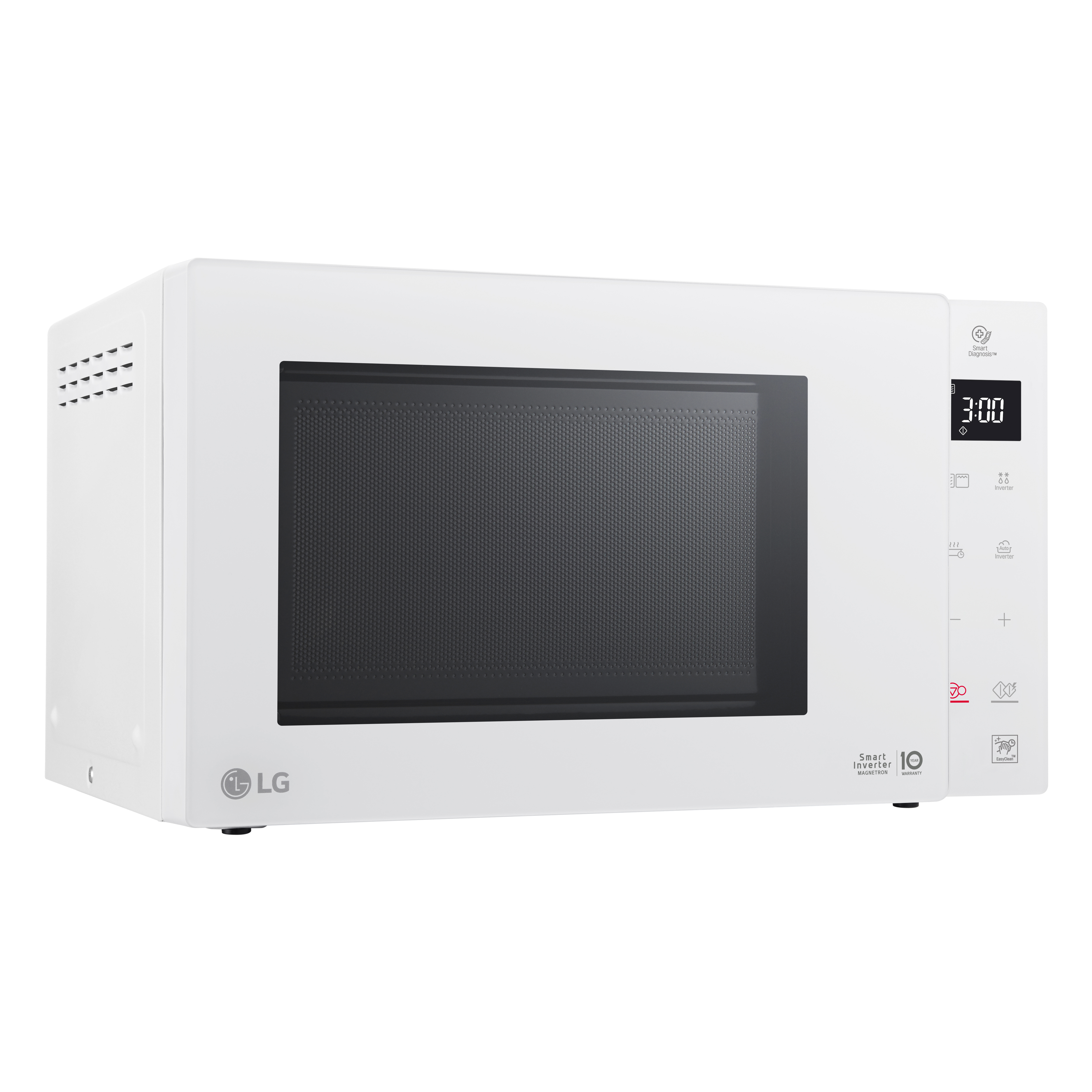 LG MH6336GIH Microonde 23 litri, 1000W, Grill, Smart Inverter, Bianco