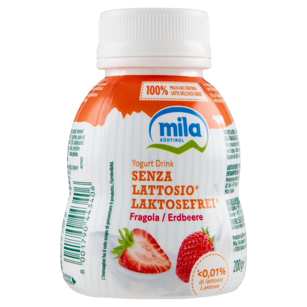 Mila Senza Lattosio Fragola 200 g Carrefour