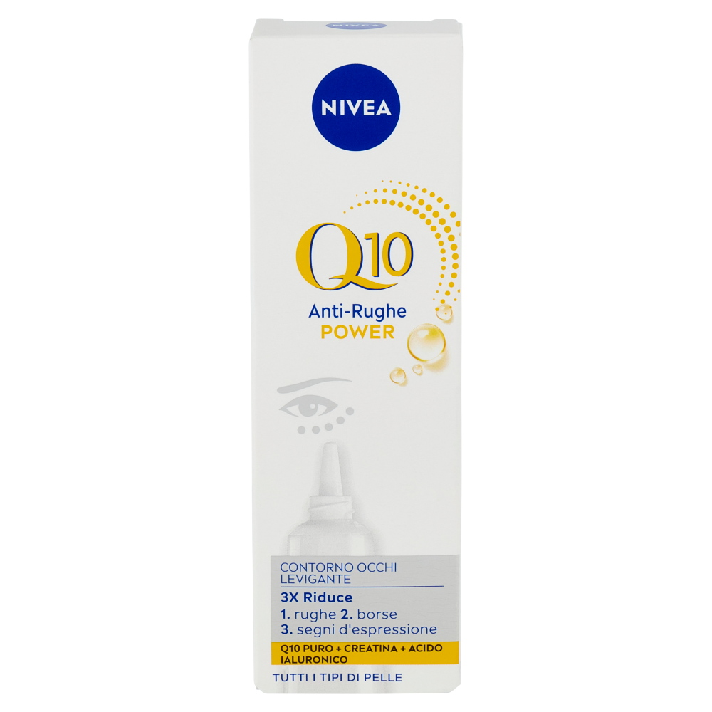 Nivea Q10 Anti-Rughe Power Contorno Occhi Levigante Tutti i Tipi di Pelle 15 ml