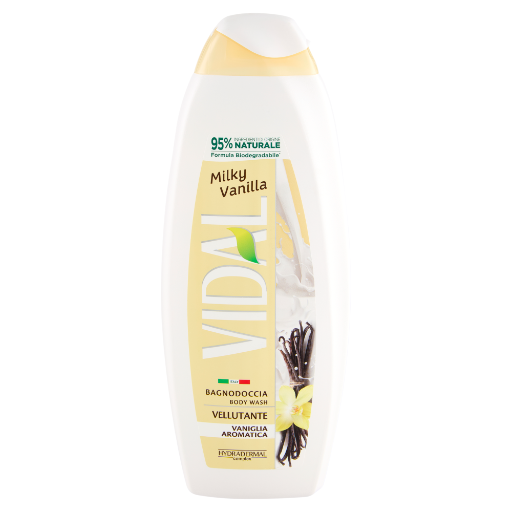 Vidal Milky Vanilla Bagnodoccia Vellutante Vaniglia Aromatica 600 ml