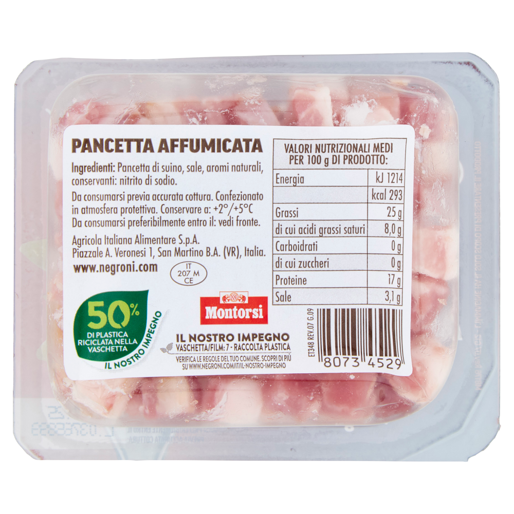 Negroni Pancetta Affumicata in cubetti 90 g