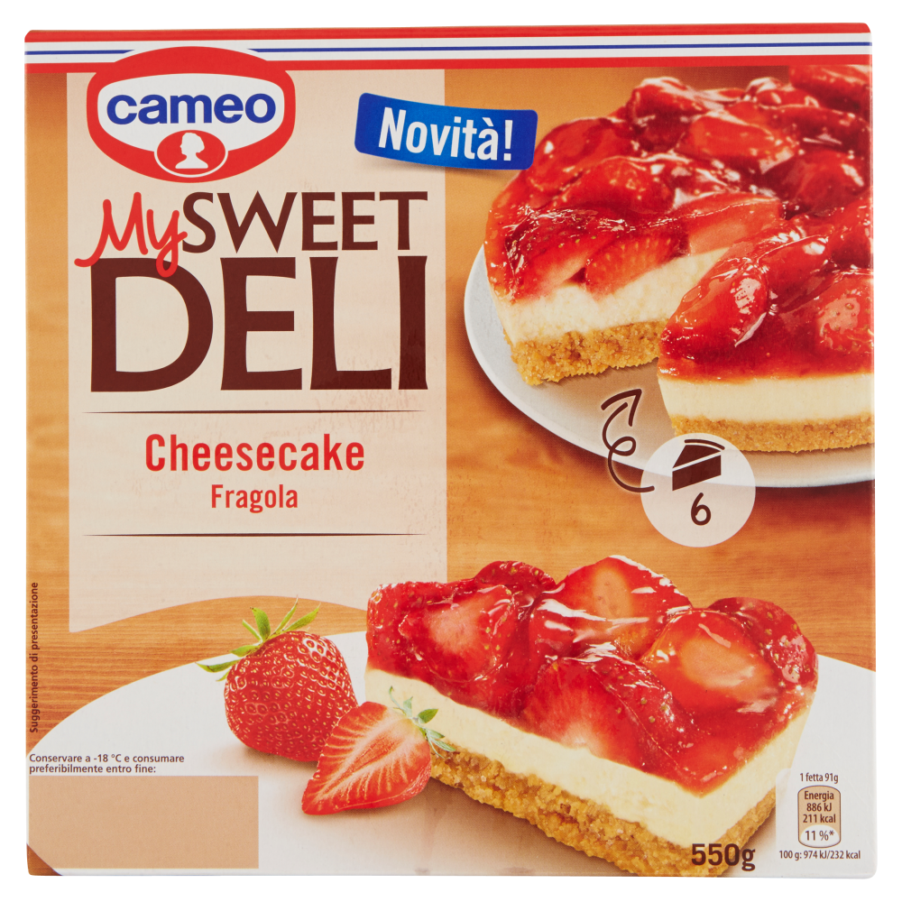 cameo My Sweet Deli Cheesecake Fragola 550 g