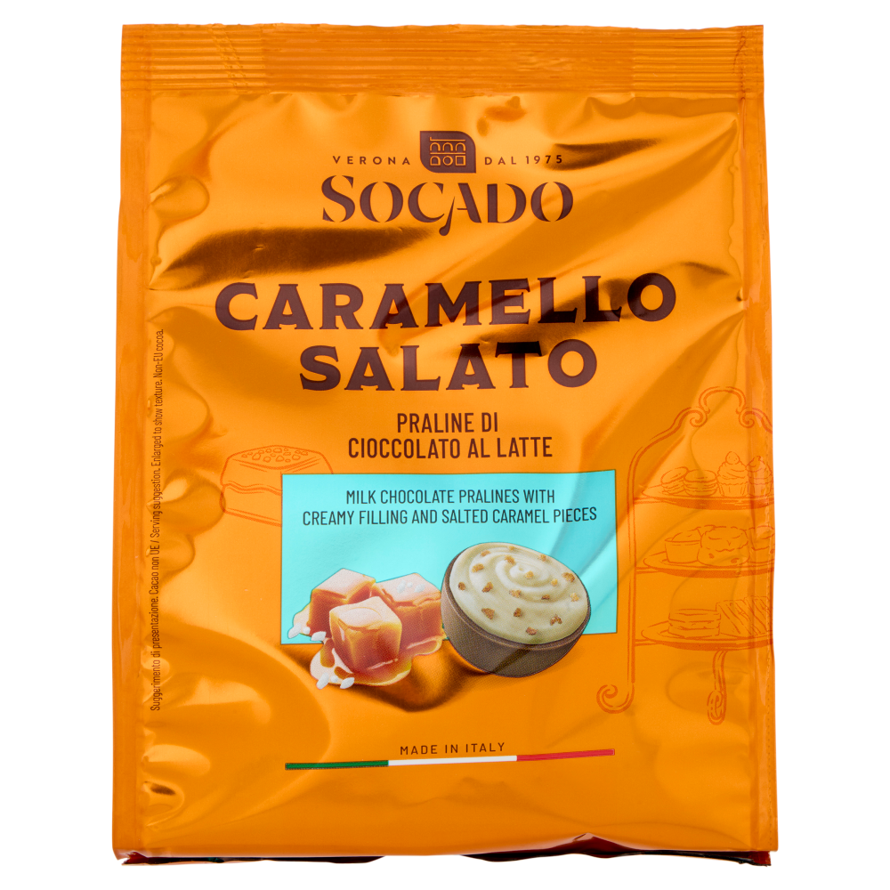 Socado Caramello Salato Praline di Cioccolato al Latte 150 g