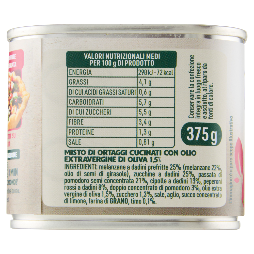 Bonduelle Ratatouille con Melanzane Zucchine e Peperoni 375 g