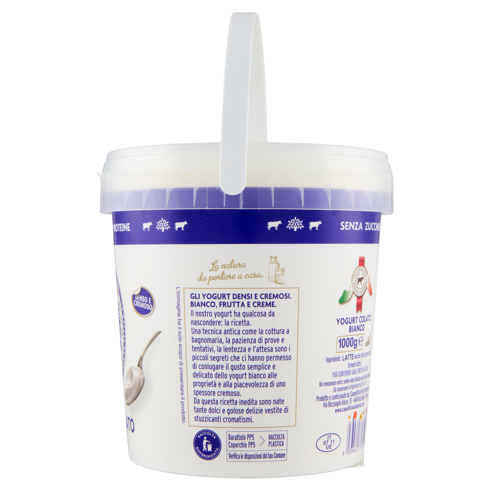 Caseificio Val D'Aveto Yogurt Colato Bianco 1000 g
