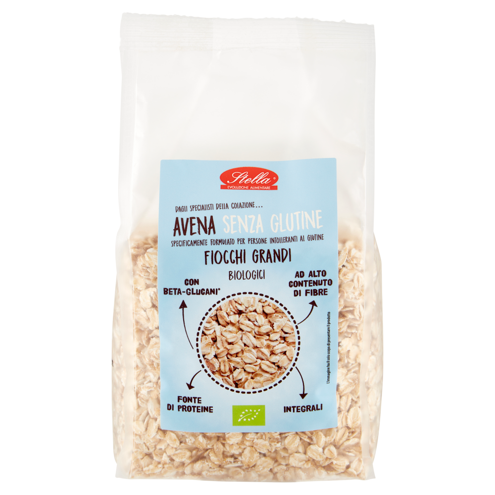 Stella Avena Senza Glutine Fiocchi Grandi Biologici 400 g