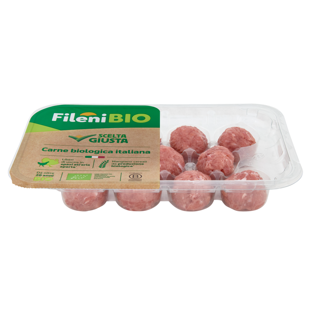 Fileni Bio Polpette di Pollo e Tacchino Biologiche 0,240 kg