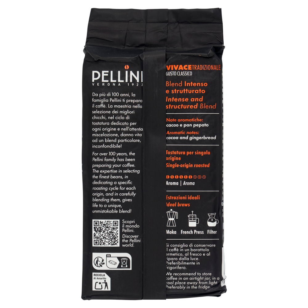 Pellini Vivace Tradizionale Gusto Classico Macinato Moka & Filtro 250 g