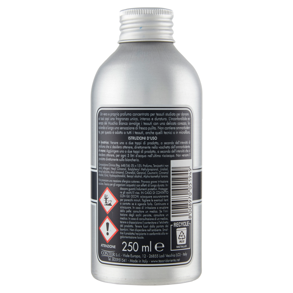 Tesori d'Oriente Muschio Bianco Profumo Aromatico per Biancheria 250 ml