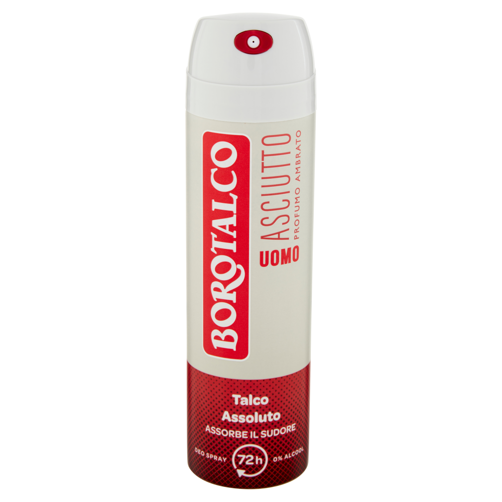 Borotalco Uomo Asciutto Profumo Ambrato Deo Spray 150 ml