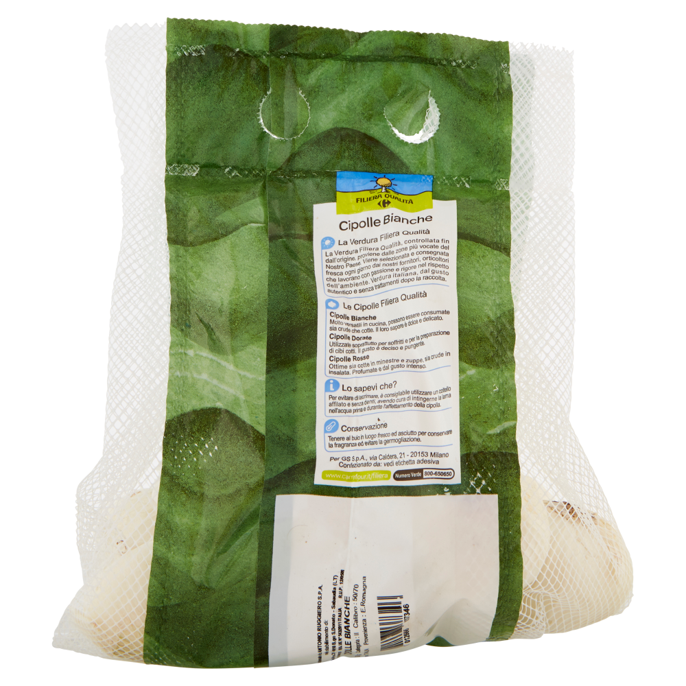 Carrefour Filiera Qualità Cipolle Bianche 750 g