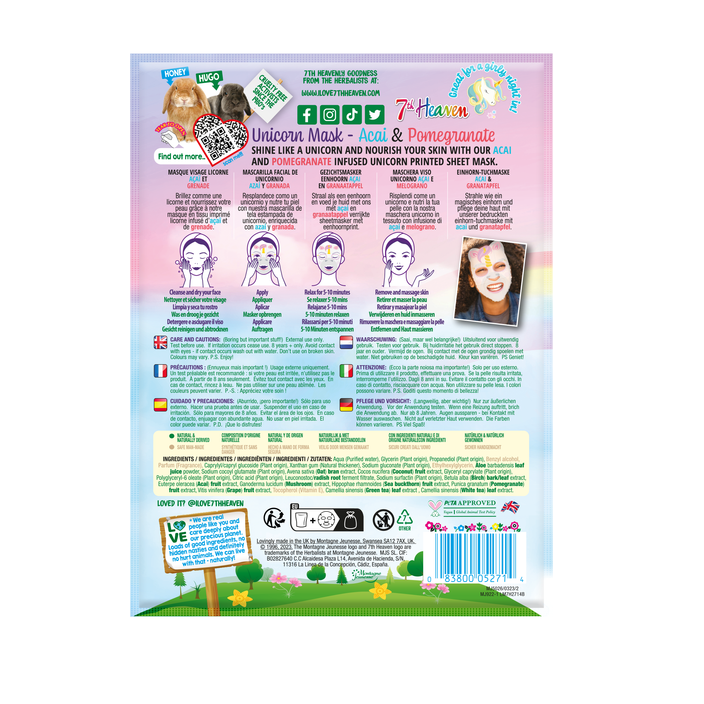 Face Mask UNICORNO Yuzu & Dubia Berry