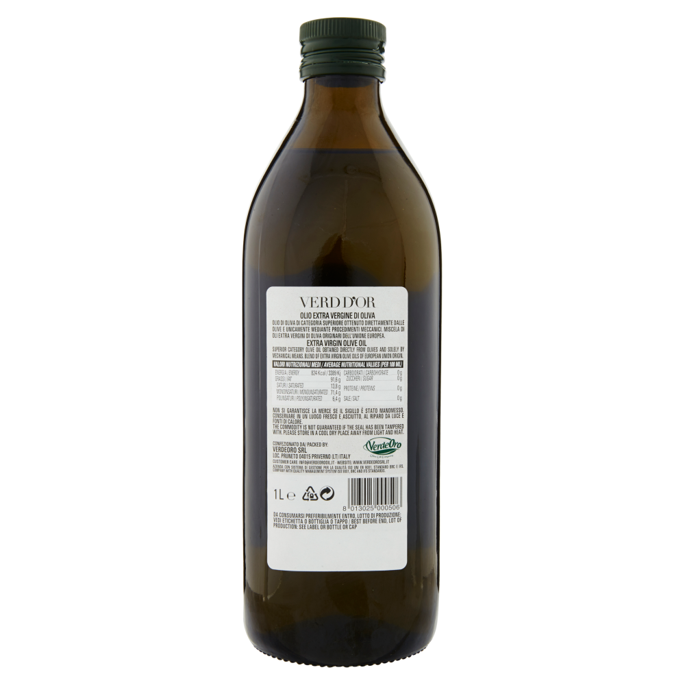 Verd d'Or Olio Extra Vergine di Oliva 1 Litro