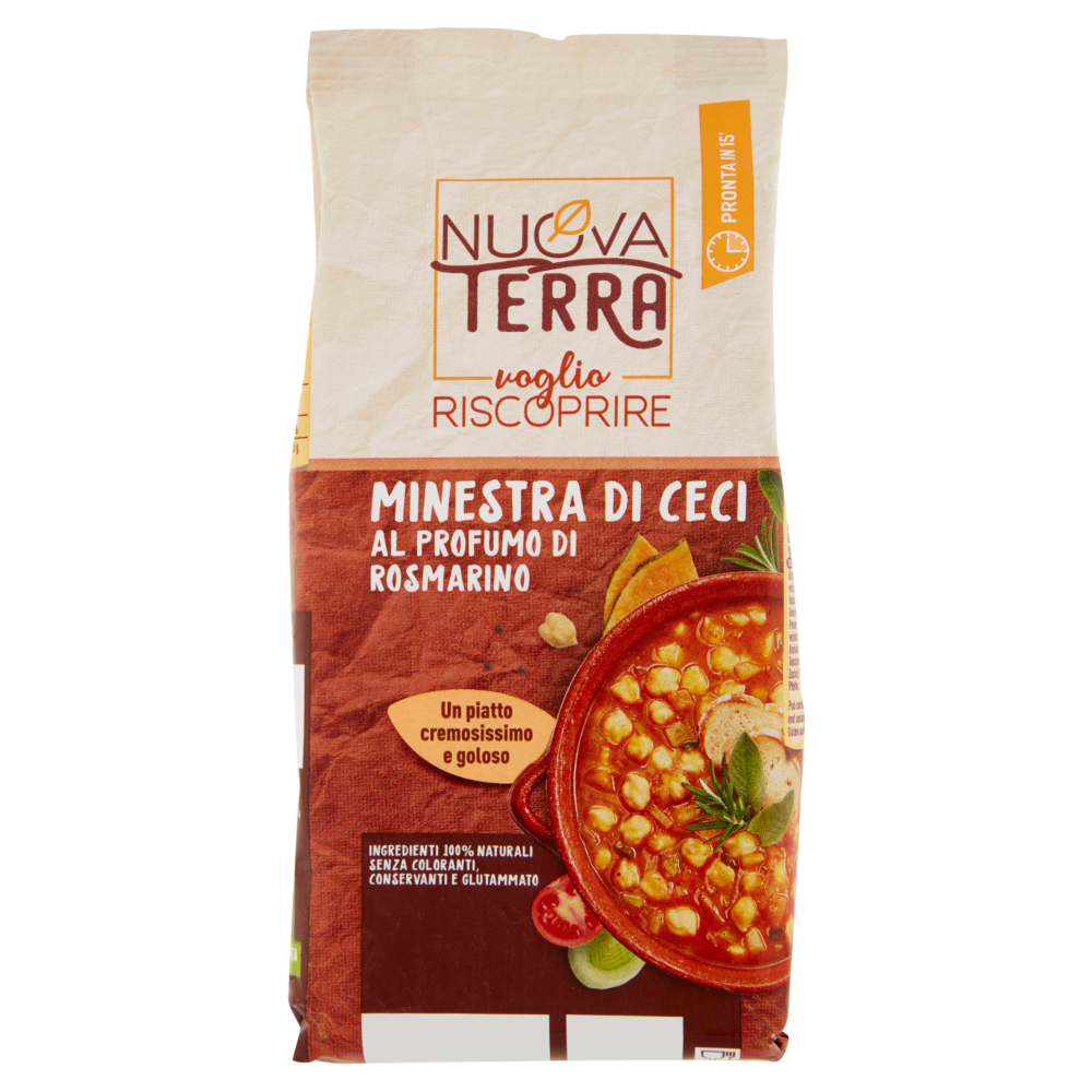 Nuova Terra voglio Riscoprire Minestra di Ceci al Profumo di Rosmarino 180 g