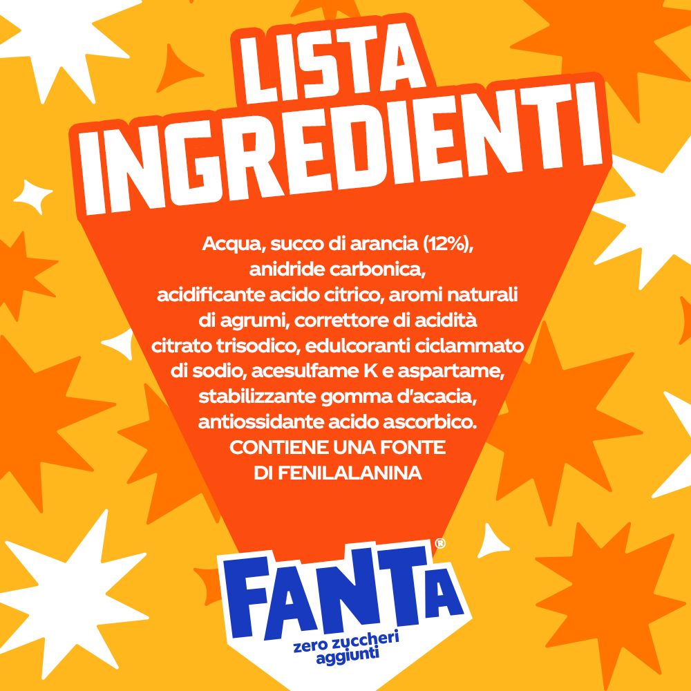 Fanta Senza Zuccheri Aggiunti 6 x 330ml