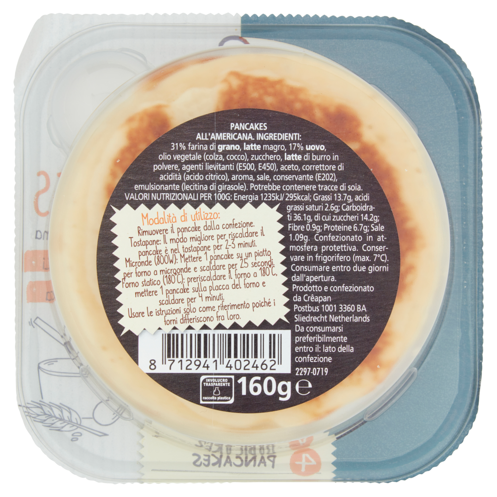 Cr&ecirc;apan Pancakes 4 Pancakes 160 g