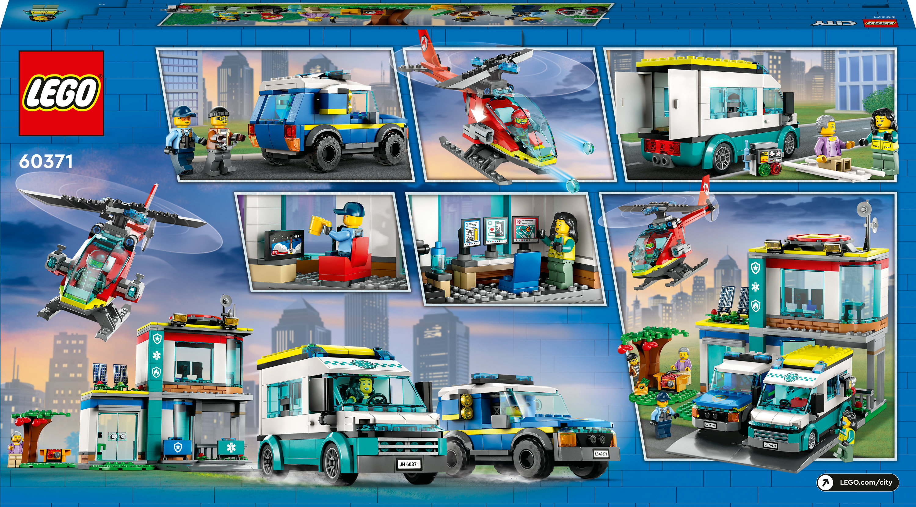 LEGO City Quartier generale veicoli d&rsquo;emergenza