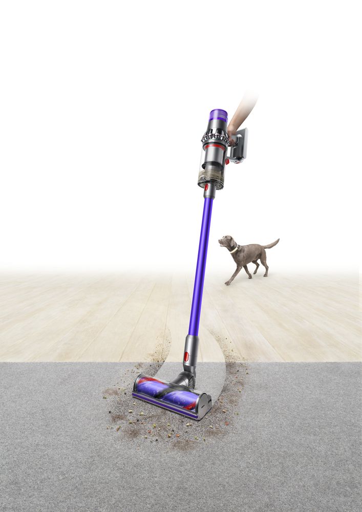 Dyson V11 Animal Extra Aspirapolvere a bastone 2 in 1 Batteria Secco Ciclonico Senza sacchetto 0,76 L Nichel, Viola