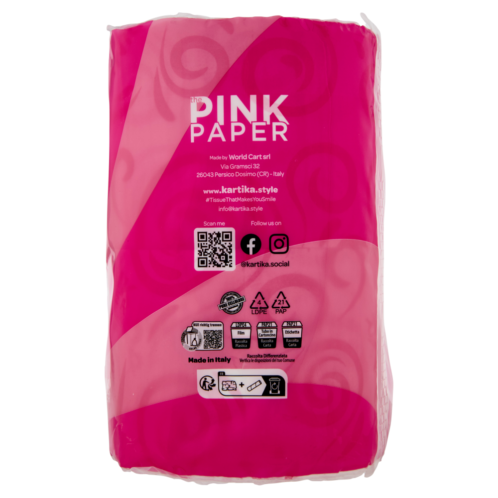 Kartika the Pink Paper toilet paper 3 Veli 4 pz