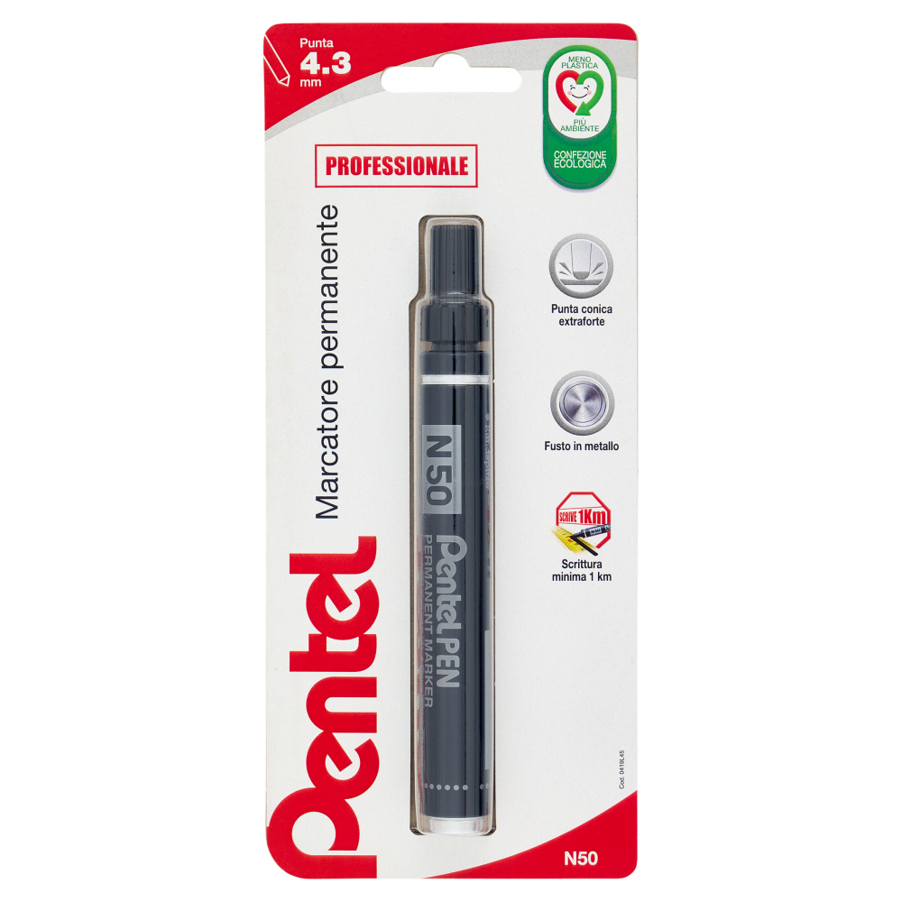 Pentel Marcatore permanente Professionale Punta 4.3 mm Nero 1 pz