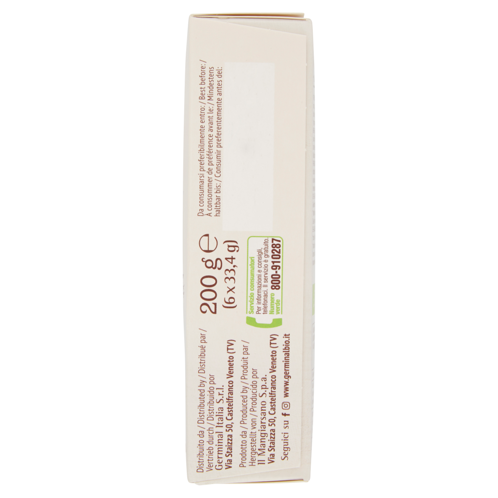 Germinal Bio Biscotti Albicocca Grano Saraceno Gluten Free 6 x 33,4 g