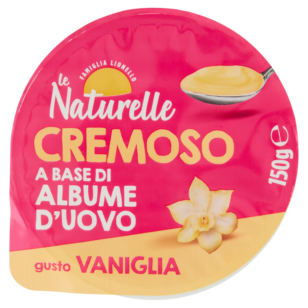le Naturelle Cremoso a Base di Albume d'Uovo gusto Vaniglia 150 g