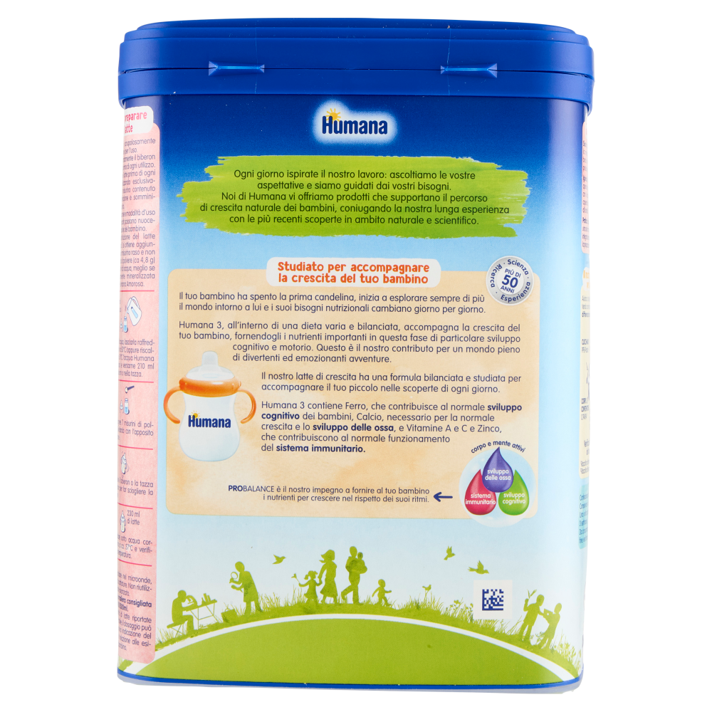 Humana Probalance Piccoli Eroi 3 Latte di crescita 800 g