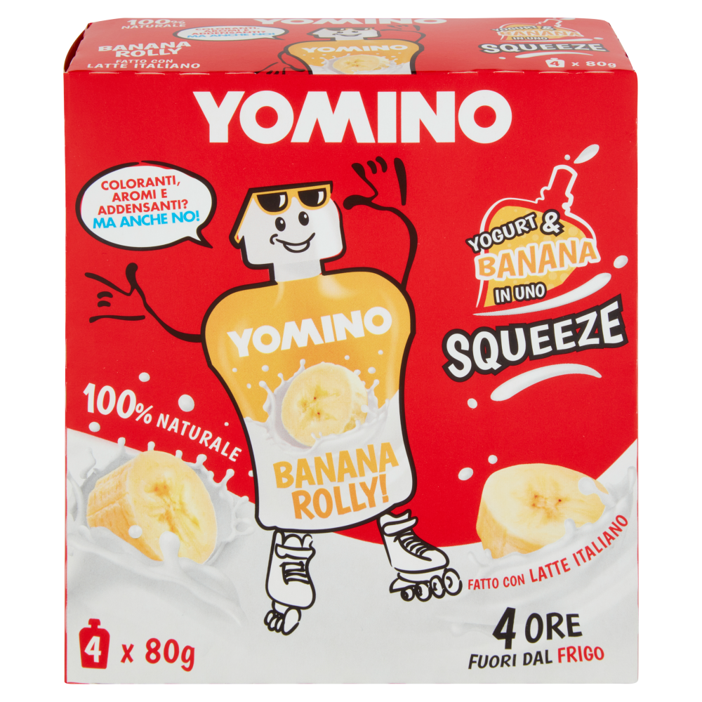 Yomino 100% Naturale Banana 4x80g