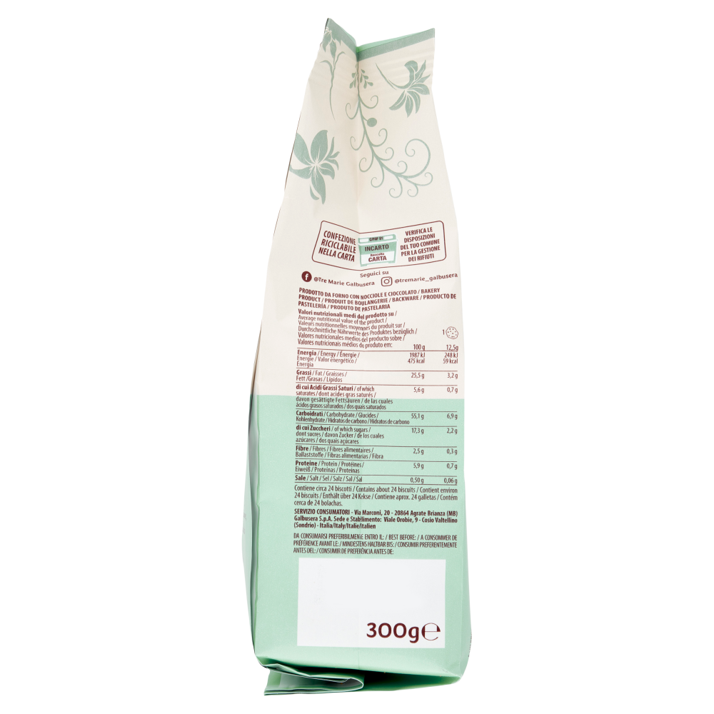 Tre Marie i Morbidi nocciole e cioccolato 300 g