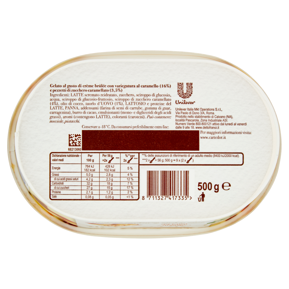 Carte d'Or Affogato Crème Brûlée 500 g