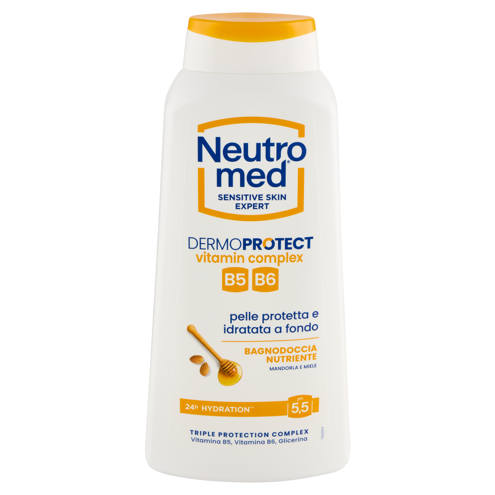 Neutromed Dermoprotect vitamin complex Bagnodoccia Nutriente Mandorla e Miele pH 5,5 600 ml