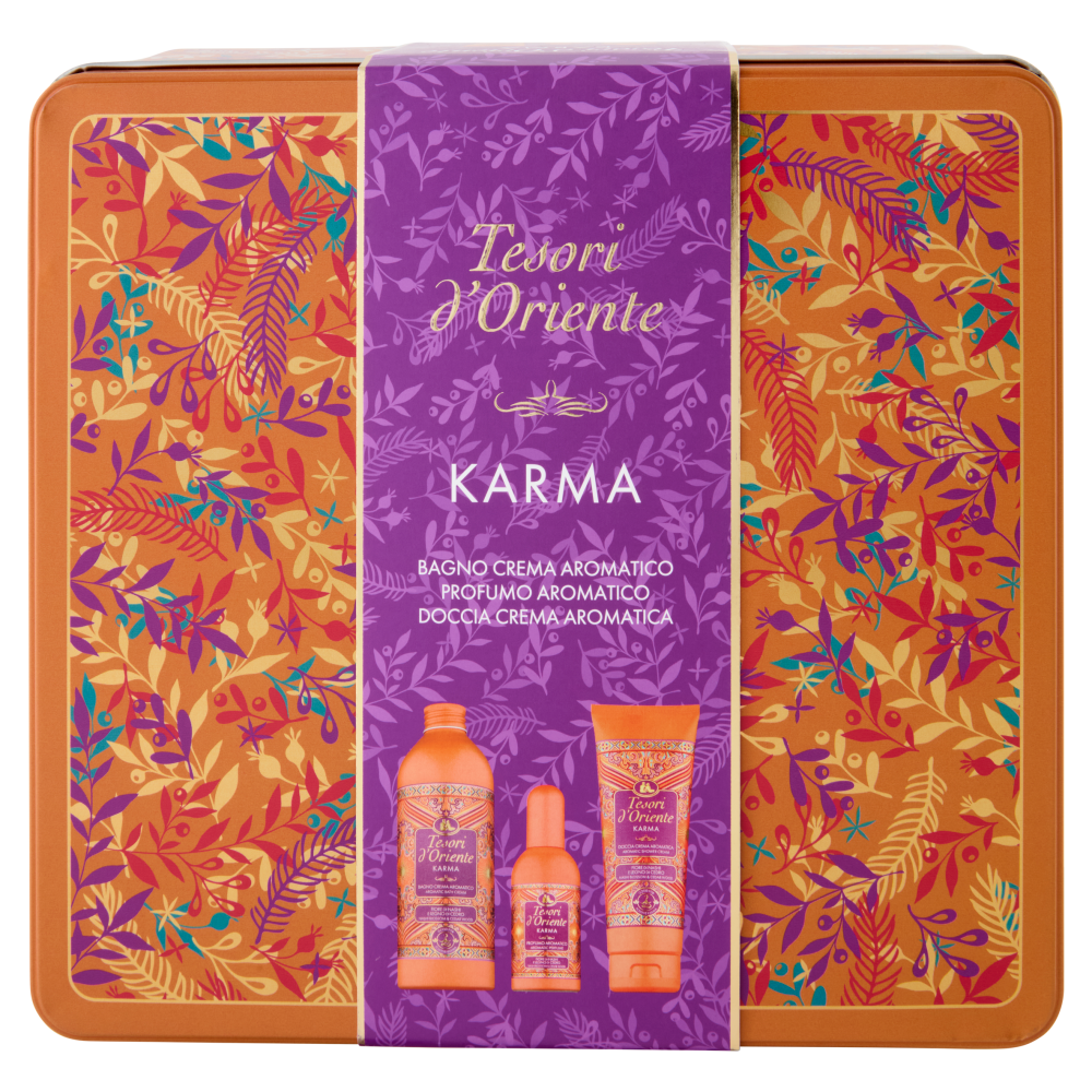 Tesori d'Oriente Karma Bagno Crema Aromatico 500 ml + Profumo Aromatico 100 ml + Doccia Crema 250 ml