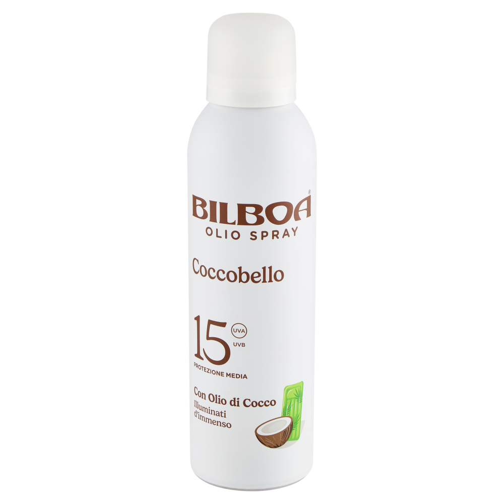 Bilboa Coccobello Olio Spray 15 Protezione Media con Olio di Cocco 150 ml