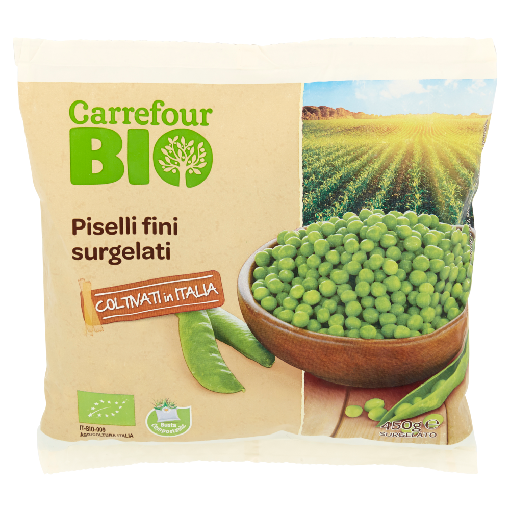 Carrefour Bio Piselli fini surgelati 450 g