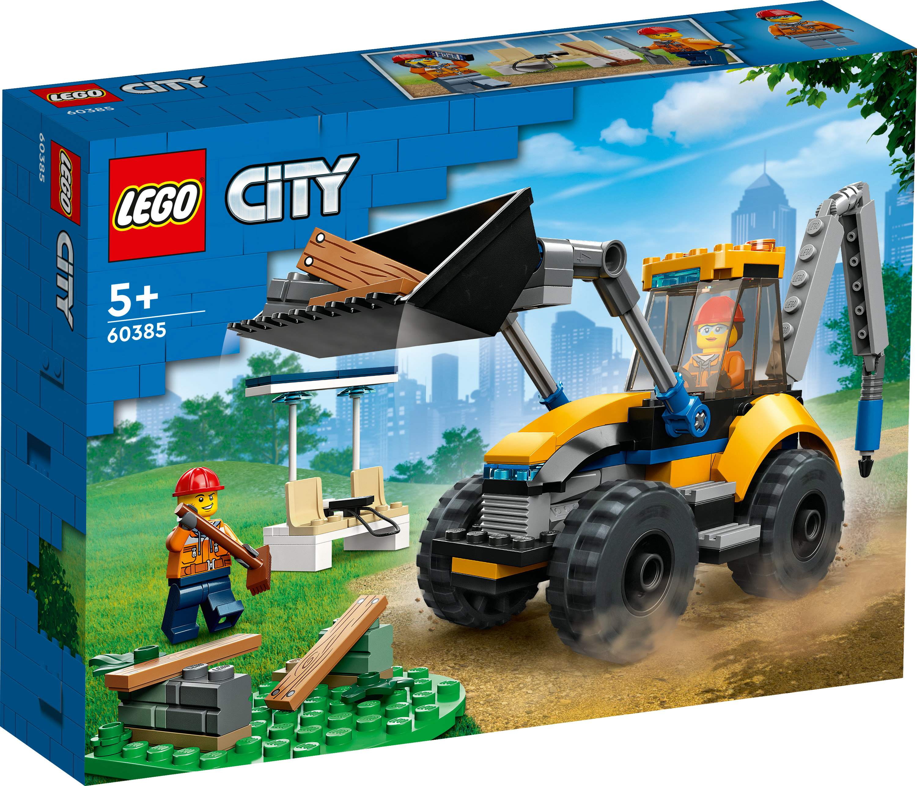 Lena Scavatrice Giocattolo Per Bambini 2+ Anni - Camion Escavatore Funzionante Con Benna Mobile, Multicolore, Gioco Sabbia E Giardino