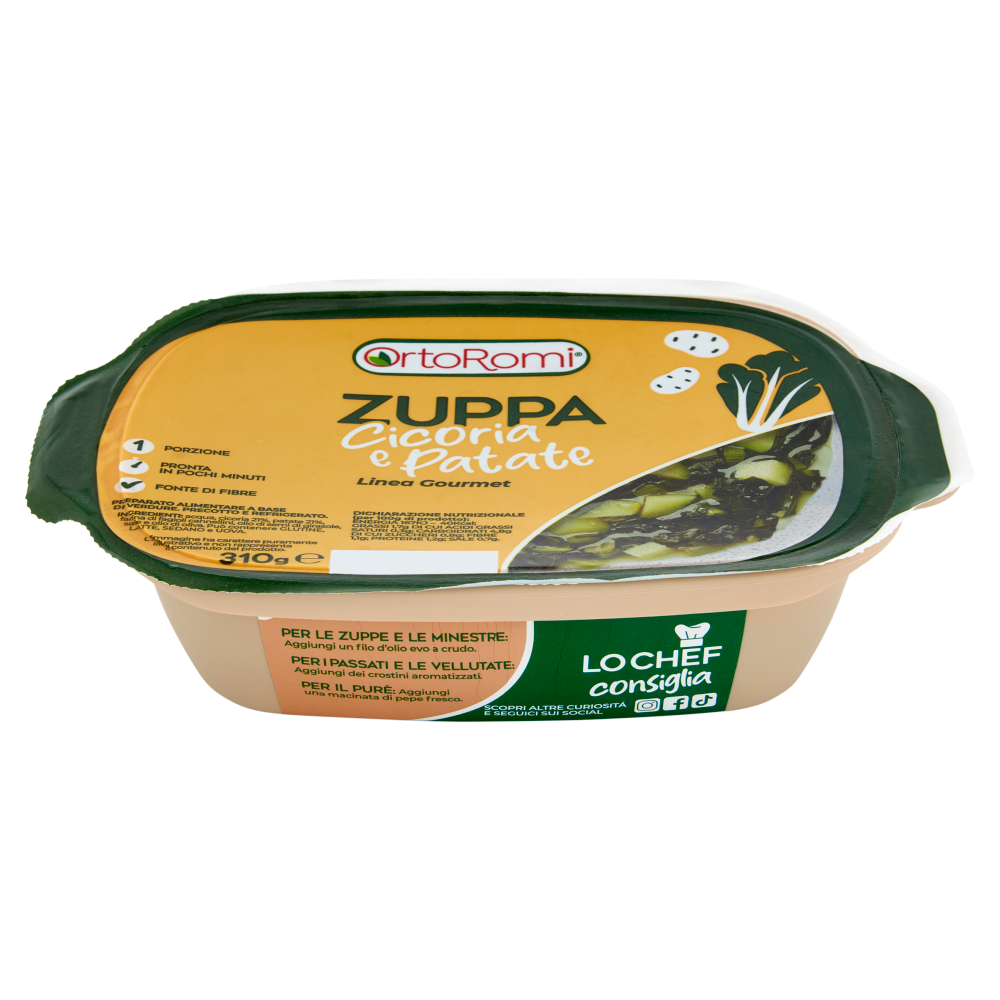 OrtoRomi Linea Gourmet Zuppa Cicoria e Patate 310 g