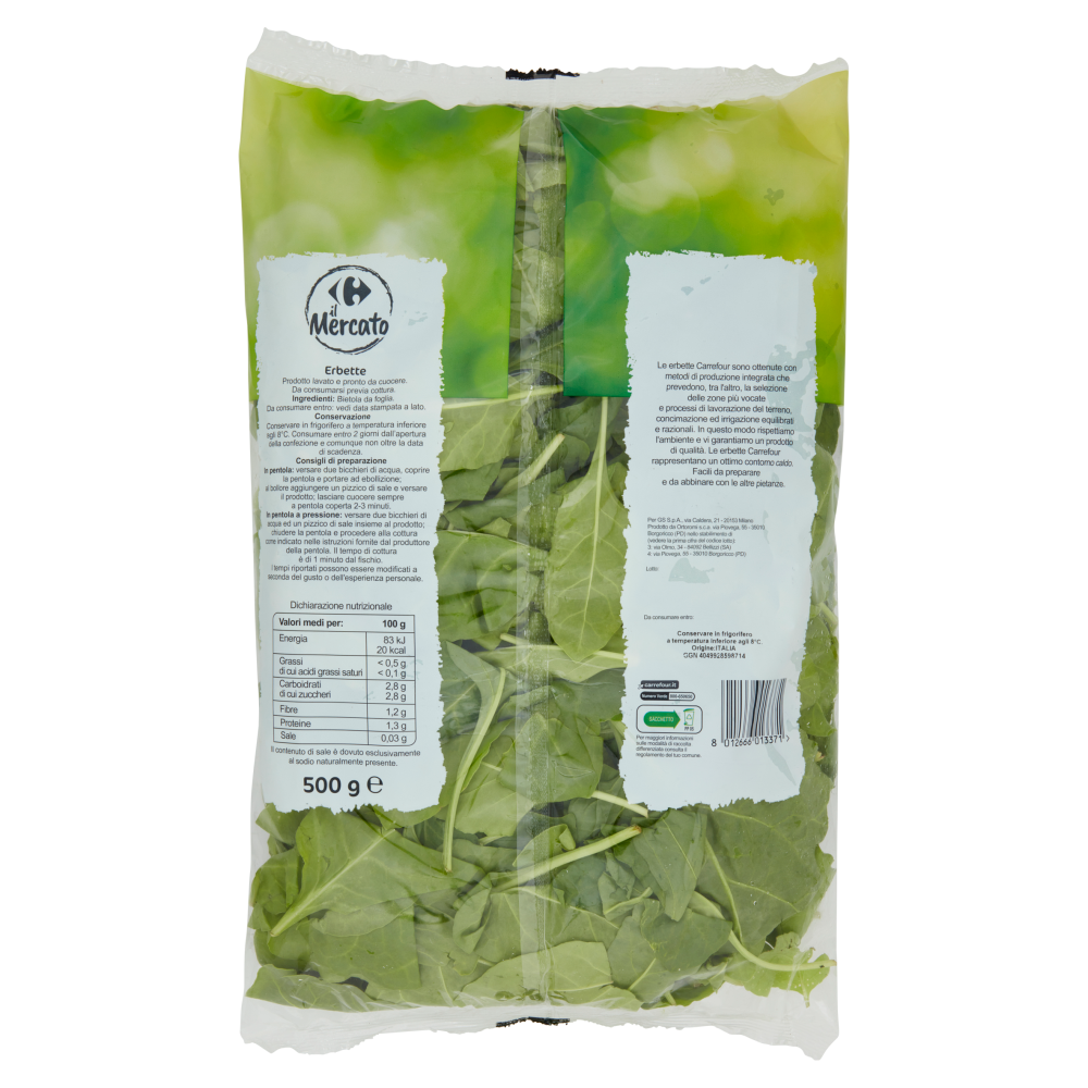 Carrefour il Mercato Erbette 500 g