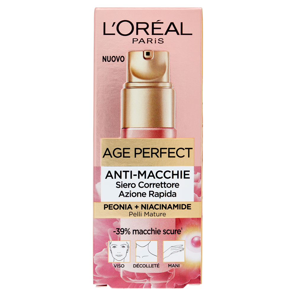 L'Oréal Paris Age Perfect Siero Correttore Azione Rapida Anti-Macchie, 30 ml