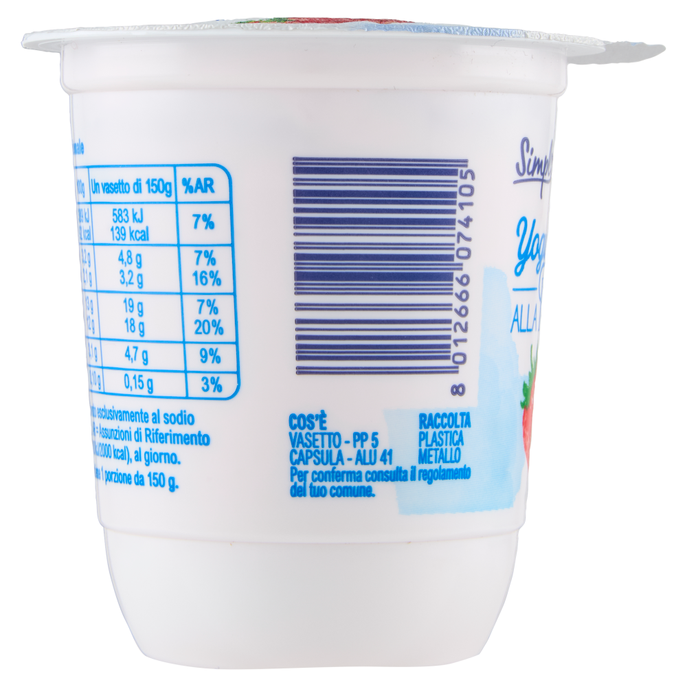 Simpl Yogurt Intero alla Fragola 150 g