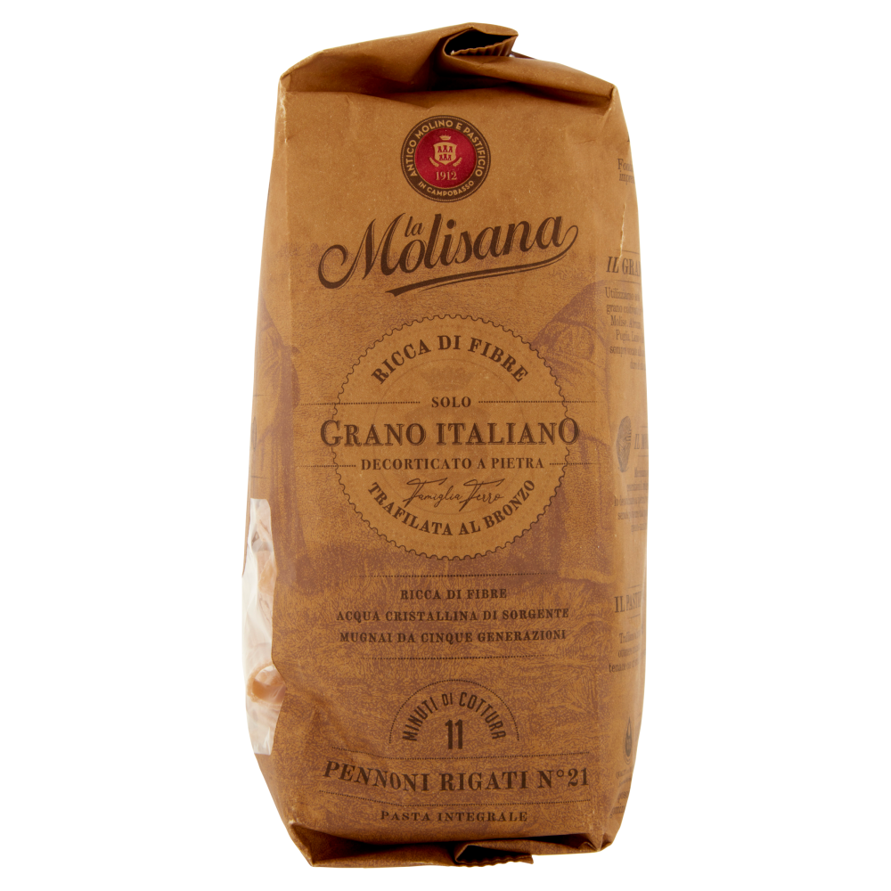 La Molisana integrale 21 Pennoni Rigati 500 g