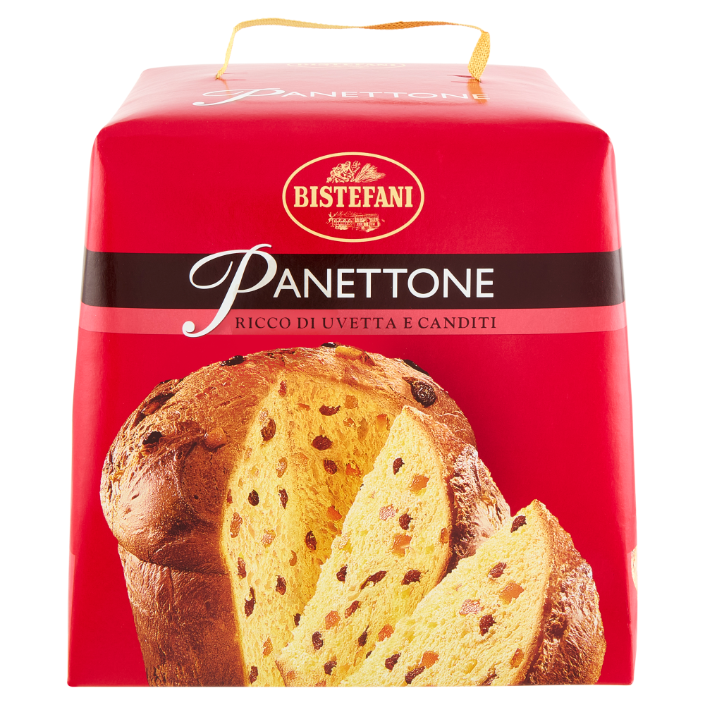 Bistefani Panettone Ricco di Uvetta e Canditi 700 g