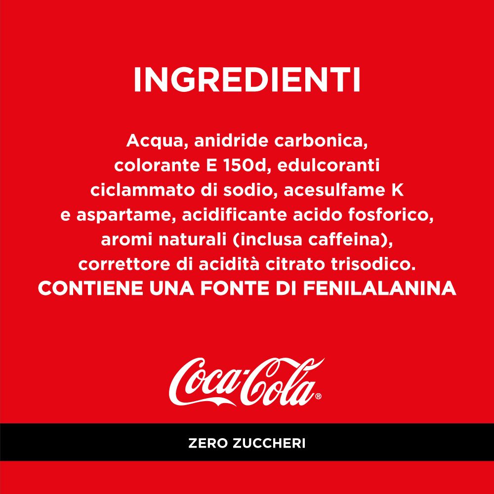 Coca-Cola Zero Zuccheri 660ml